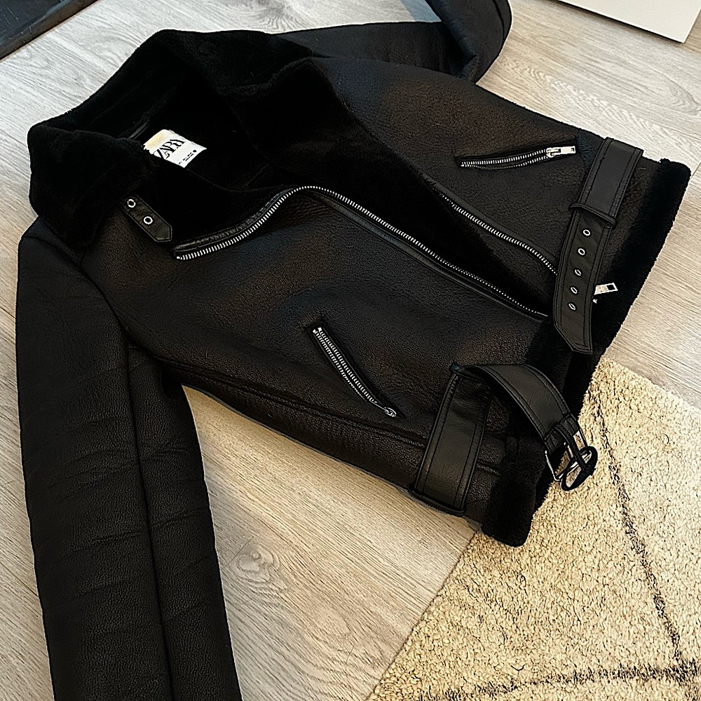 ZARA oversized double faced jacket